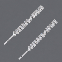 Irregular Row Drill Hair Clip Hs-J6756s