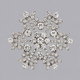 sparkling Full-Diamond Brooch Pin For Suit And Evening Gown