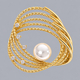 sparkling Full-Diamond Brooch Pin For Suit And Evening Gown