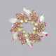sparkling Full-Diamond Brooch Pin For Suit And Evening Gown