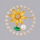 sparkling Full-Diamond Brooch Pin For Suit And Evening Gown
