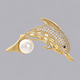 sparkling Full-Diamond Brooch Pin For Suit And Evening Gown