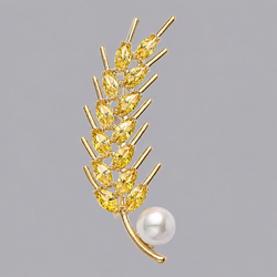 Pearl Wheat Ear Versatile Brooch Brs-J420g