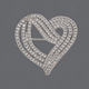 sparkling Full-Diamond Brooch Pin For Suit And Evening Gown