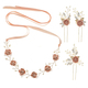 handmade Soft Clay Flower Pearl Hairpin Headband Set