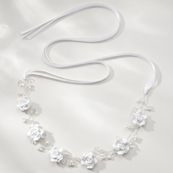 White Rose Hairband Hs-J6991s
