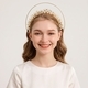 versatile Multi-Layer Pearl Floral Crown Headband