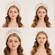 versatile Multi-Layer Pearl Floral Crown Headband