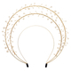 versatile Multi-Layer Pearl Floral Crown Headband