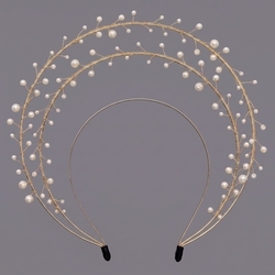 Gold Pearl Versatile Headband Ts-J3314g