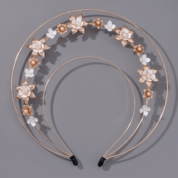 Gold Floral Headband Ts-J3321g