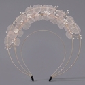 versatile Multi-Layer Pearl Floral Crown Headband