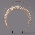 versatile Multi-Layer Pearl Floral Crown Headband
