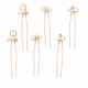 light luxury versatile pearl hairpin set simple Pearl Rhinestone Bridal Hairpin Set U-Shaped Hair Fork
