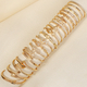 copper Zircon Geometric Open Cuff Bracelet