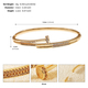 copper Zircon Geometric Open Cuff Bracelet