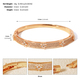 copper Zircon Geometric Open Cuff Bracelet