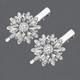 fashionable Light Luxury Versatile Hair Clip (2-Piece Set) HS-J6477 rhinestone Flower Hair Clip Set For Bridal Wedding