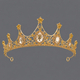 light Luxury Rhinestone Queen Crown Hollow Alloy Headband