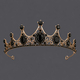 light Luxury Rhinestone Queen Crown Hollow Alloy Headband