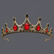 light Luxury Rhinestone Queen Crown Hollow Alloy Headband
