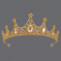 light Luxury Rhinestone Queen Crown Hollow Alloy Headband