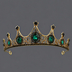 light Luxury Rhinestone Queen Crown Hollow Alloy Headband