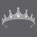 light Luxury Rhinestone Queen Crown Hollow Alloy Headband