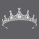 light Luxury Rhinestone Queen Crown Hollow Alloy Headband