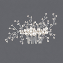 forest Style Pearl Floral Hair Comb Crystal Hairpin