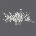forest Style Pearl Floral Hair Comb Crystal Hairpin