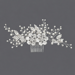 Pearl Leaf Hair Comb Hs-J6082