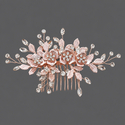 forest Style Pearl Floral Hair Comb Crystal Hairpin