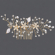 forest Style Pearl Floral Hair Comb Crystal Hairpin