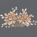 forest Style Pearl Floral Hair Comb Crystal Hairpin