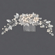 forest Style Pearl Floral Hair Comb Crystal Hairpin