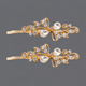 vintage Butterfly Rhinestone Hair Clip Set