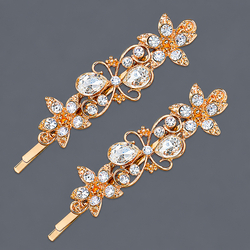 Light Luxury Butterfly Floral Hair Clip Hs-J6595g
