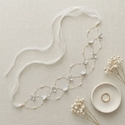 gold Pearl Headband HS-J7125G vintage Handmade Beaded Flower Mesh Bridal Headband