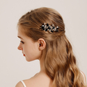 light Luxury Rhinestone Floral Bridal Hair Comb