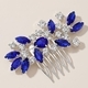 light Luxury Rhinestone Floral Bridal Hair Comb