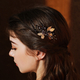 rhinestone Crystal Hair Comb Wedding Updo Accessory Vintage Handmade Bridal Insert Comb
