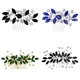 rhinestone Crystal Hair Comb Wedding Updo Accessory Vintage Handmade Bridal Insert Comb