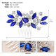 rhinestone Crystal Hair Comb Wedding Updo Accessory Vintage Handmade Bridal Insert Comb