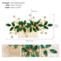 rhinestone Crystal Hair Comb Wedding Updo Accessory Vintage Handmade Bridal Insert Comb