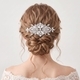 pearl Rhinestone Bridal Hair Comb Vintage Wedding Updo Accessory