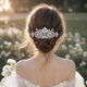 pearl Rhinestone Bridal Hair Comb Vintage Wedding Updo Accessory
