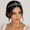 bridal Zircon Small Crown Headpiece Princess Birthday Party Performance