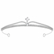 bridal Zircon Small Crown Headpiece Princess Birthday Party Performance
