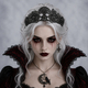gothic Halloween Crown Dark Queen Skull Bat Headpiece